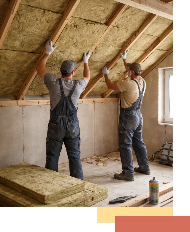 Утепление потолка минеральной ватой в Кохме