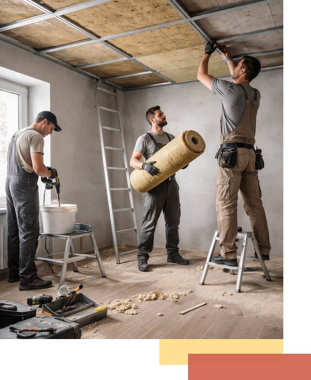 Шумоизоляция потолка в Кохме: профессиональный монтаж и отделка